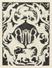 Projekt eines Exlibris mit Monogramm und Löwen - Carel Adolph Lion Cachet — Ansicht des Kunstwerks
