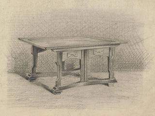 Design für einen Tisch - Carel Adolph Lion Cachet — Ansicht des Kunstwerks