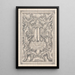 Reproduktion des Gemäldes Projekt für Exlibris von Carel Lion Cachet - Carel Adolph Lion Cachet