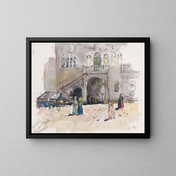 Hôtel de ville à Capodistrie - Carel Nicolaas Storm van 's Gravesande — gerahmtes Bild an der Wand