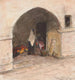 Straßenszene mit Frauen in orientalischer Kleidung in Chioggia - Carel Nicolaas Storm van sGravesande — Ansicht des Kunstwerks