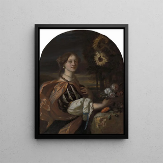 Carel de Moor II - Woman with Sunflowers.webp