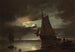 Klarer Mondschein an der Küste - Carl Bille — Ansicht des Kunstwerks
