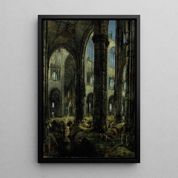 Reproduktion des Gemäldes Ruinen einer gotischen Kirche - Carl Blechen
