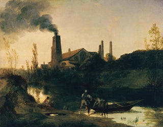 Der Walzwerk in Neustadt-Eberswalde - Carl Blechen — Ansicht des Kunstwerks