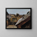 Vue des toits et des jardins - Carl Blechen — gerahmtes Bild an der Wand