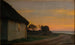 Landschaft am Abend mit einem Haus und einem Garten in der Nähe des Meeres in Ellekilde - Carl Bloch — Ansicht des Kunstwerks