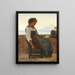 Eine italienische Mutter ruht sich aus - Carl Bloch — gerahmtes Bild an der Wand