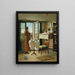 L'acteur Kristian Mantzius dans son bureau - Carl Bloch — gerahmtes Bild an der Wand