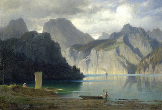 Carl Bolze - Abend am Traunsee.webp