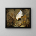Wildtiere in einer Bergklamm - Carl Borromäus Andreas Ruthart — gerahmtes Bild an der Wand