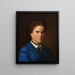 Portrait von Klara Schrader - Carl Christian Vogel von Vogelstein — gerahmtes Bild an der Wand