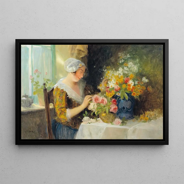 Carl Duxa - Beim Blumen arrangieren.webp