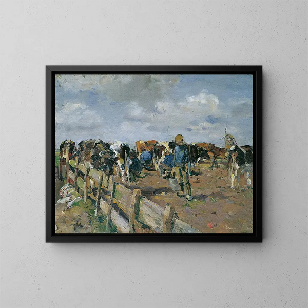 Traite des Khe - Carl Fahringer — gerahmtes Bild an der Wand