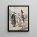 Exhortation spirituelle - Carl Fischer Kystrand — gerahmtes Bild an der Wand