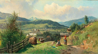 Carl Franz Emanuel Haunold - A view of Radstadt im Pongau.webp