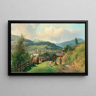 Carl Franz Emanuel Haunold - A view of Radstadt im Pongau.webp