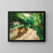 Fontainebleau, route creuse - Carl Fredrik Hill — gerahmtes Bild an der Wand