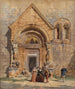 Portal der Kirche und Gruppe von Personen - Carl Friedrich Heinrich Werner — Ansicht des Kunstwerks