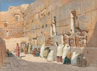 Der Mauer der Klage in Jerusalem - Carl Friedrich Heinrich Werner — Ansicht des Kunstwerks