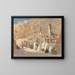 Der Mauer der Klage in Jerusalem - Carl Friedrich Heinrich Werner — gerahmtes Bild an der Wand