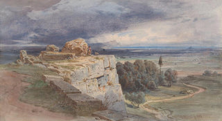 Carl Friedrich Heinrich Werner - View of Norba from the North towards San Felice Circeo.webp