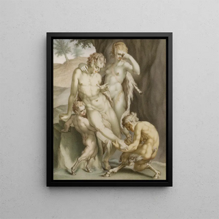 Carl Gustaf Klingstedt - En satyr en menad och tvenne fauner sysselsatta med att dra ut en sticka.webp