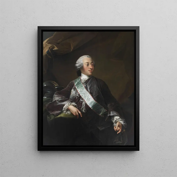 Mogens Scheel von Plessen de Fussing et Sels - Carl Gustaf Pilo — gerahmtes Bild an der Wand
