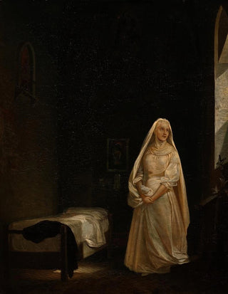 Carl Gustaf Plagemann - A Nun In Her Cell.webp