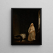 Eine Nonne in ihrer Zelle - Carl Gustaf Plagemann — gerahmtes Bild an der Wand