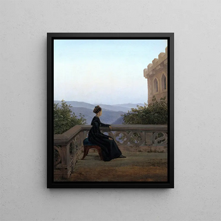 Carl Gustav Carus - Woman On The Balcony.webp