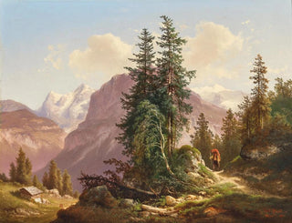 Carl Hasch - Der Eiger der Mnch und der Silberhorn in der Schweiz.webp