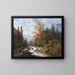 Bergbach bei Ramsau - Carl Hasch — gerahmtes Bild an der Wand
