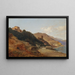 Italienischer Abendlandschaft - Carl Hasch — gerahmtes Bild an der Wand