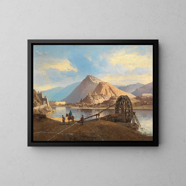 Partie de l'Asie du Sud - Carl Hasch — gerahmtes Bild an der Wand