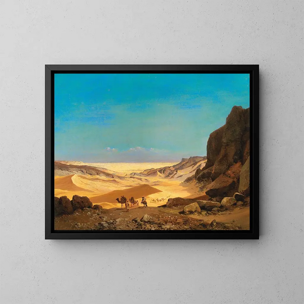 Der libysche Wüsten - Carl Hasch — gerahmtes Bild an der Wand