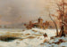 Cavaliers dans un vaste paysage d'hiver - Carl Hilgers — Ansicht des Kunstwerks