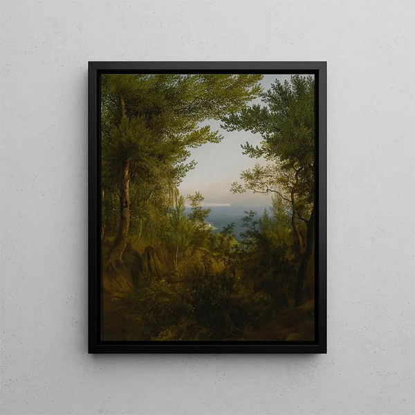 Regen - Carl Hummel — gerahmtes Bild an der Wand