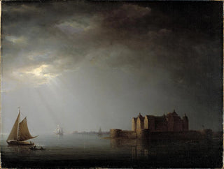 Carl Johan Fahlcrantz - Kalmar Castle by Moonlight.webp