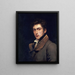 Selbstporträt - Carl Joseph Begas — gerahmtes Bild an der Wand