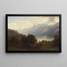 Am Vierwaldstättersee mit Blick auf die Pilatus-Massiv - Carl Jungheim — gerahmtes Bild an der Wand