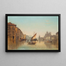Schiffe auf dem Großen Kanal in Venedig - Carl Kauffmann — gerahmtes Bild an der Wand