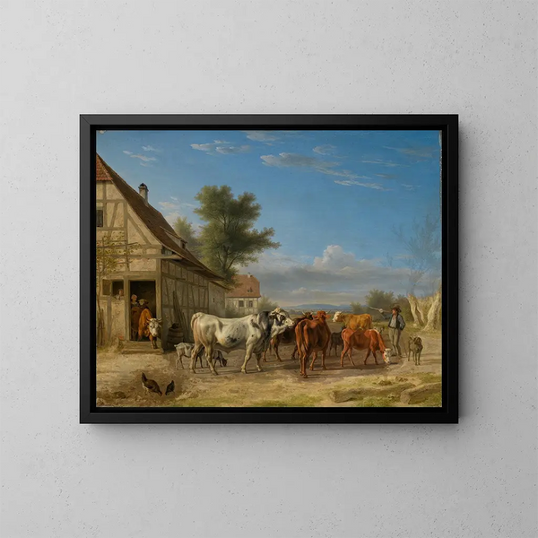 Horde in Migration - Carl Kuntz — gerahmtes Bild an der Wand