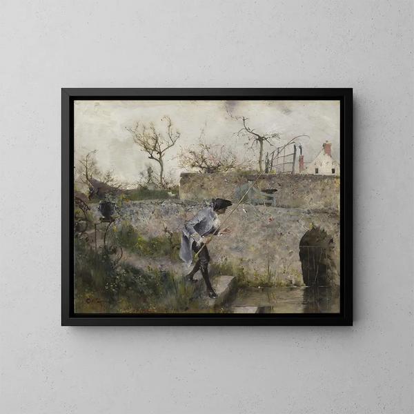 Eine Biss - Carl Larsson — gerahmtes Bild an der Wand