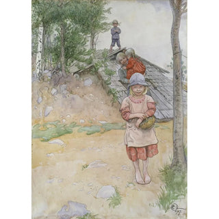 Carl Larsson - By the Cellar.webp