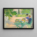 Lesestunde im Urlaub - Carl Larsson — gerahmtes Bild an der Wand