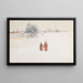 Im Schnee - Carl Larsson — gerahmtes Bild an der Wand