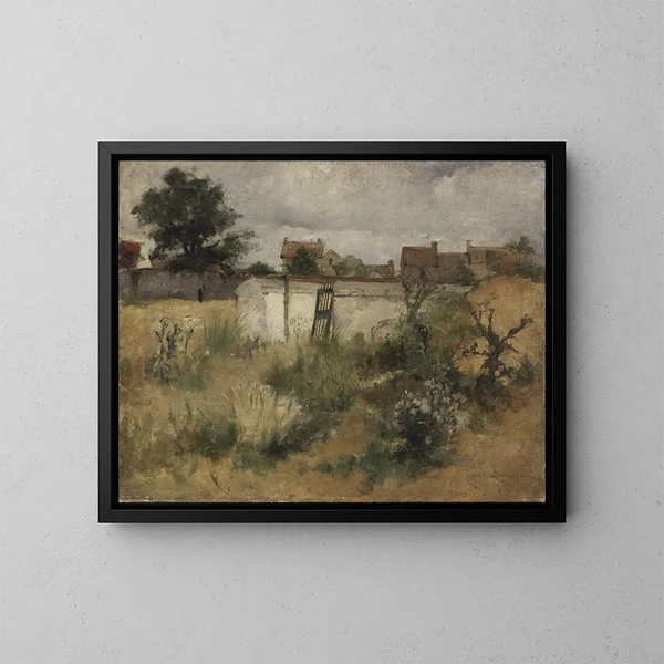 Studie der Landschaft von Barbizon - Carl Larsson — gerahmtes Bild an der Wand