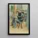 Bildspiegel mit Brita - Carl Larsson — gerahmtes Bild an der Wand