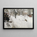 Maler im Freien Wintermotiv von Sgatan 145 Stockholm - Carl Larsson — gerahmtes Bild an der Wand